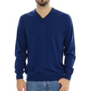 MAGLIA SCOLLO V BLU